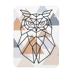 Magnet Flexible Design géometric owl