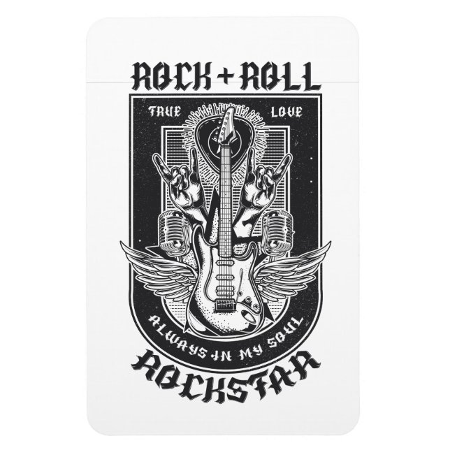 Magnet Flexible Design Guitar Rock (Vertical)