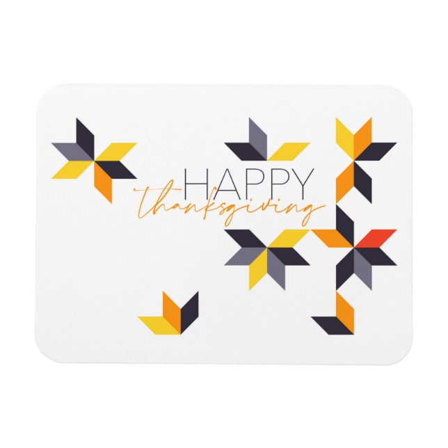 Magnet Flexible Design moderne et gai du Bon thanksgiving (Horizontal)