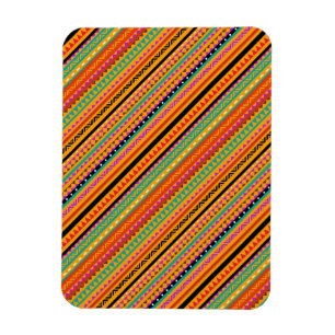 Magnet Flexible Design motif aztèque natif et coloré