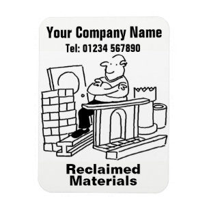 Magnet Flexible Dessin animé de matériaux récupérés. Promotion com
