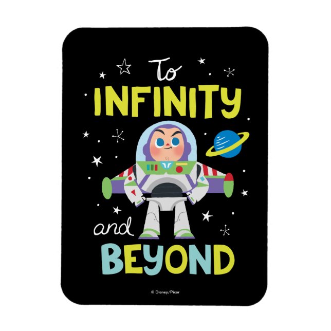 Magnet Flexible Dessin de Buzz | Vers l'infini et au-delà (Vertical)