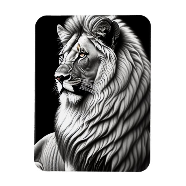 Magnet Flexible Dessin de lion peinture (Vertical)