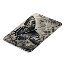 Dessin de papillon noir et blanc