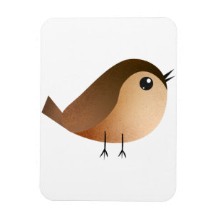 Magnet Flexible Dessin d'Oiseau de Bruant