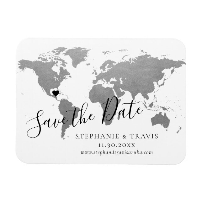 Magnet Flexible Destination Wedding Save the Date (Horizontal)