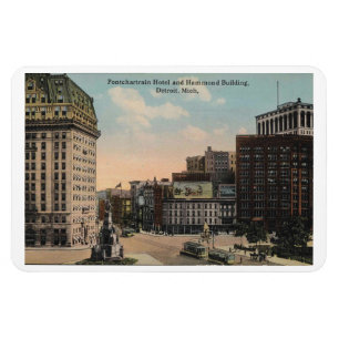 Magnet Flexible Detroit MI, Hôtel Pontchartrain, Immeuble Hammond
