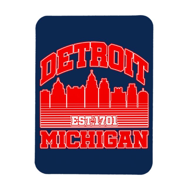 Magnet Flexible Detroit, Michigan (Vertical)