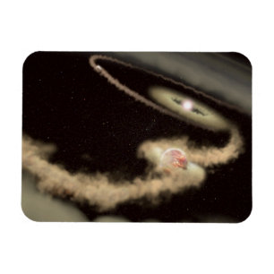 Magnet Flexible Deux Exoplanètes Géantes De Gaz Orbitant Une Jeune
