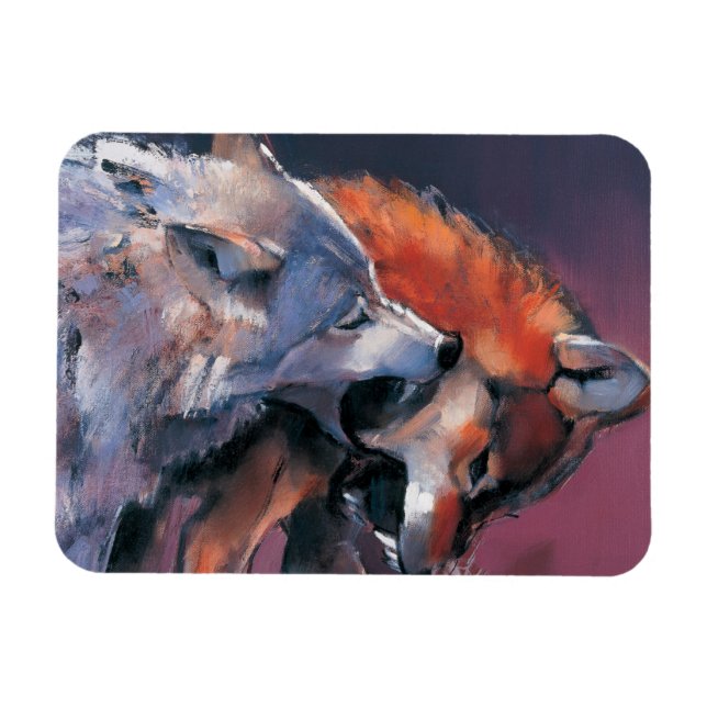 Magnet Flexible Deux loups (Horizontal)