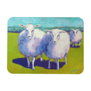 Magnet Flexible Deux Moutons En Champ