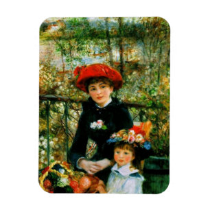 Magnet Flexible Deux Soeurs en terrasse par Renoir