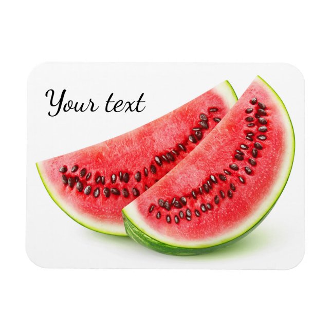 Magnet Flexible Deux tranches de pastèque (Horizontal)