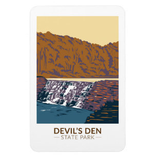 Magnet Flexible Devils Den State Park Arkansas Vintage