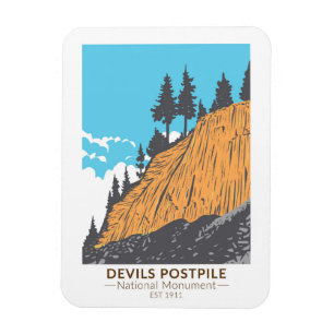 Magnet Flexible Devils Postpile Monument National Vintage