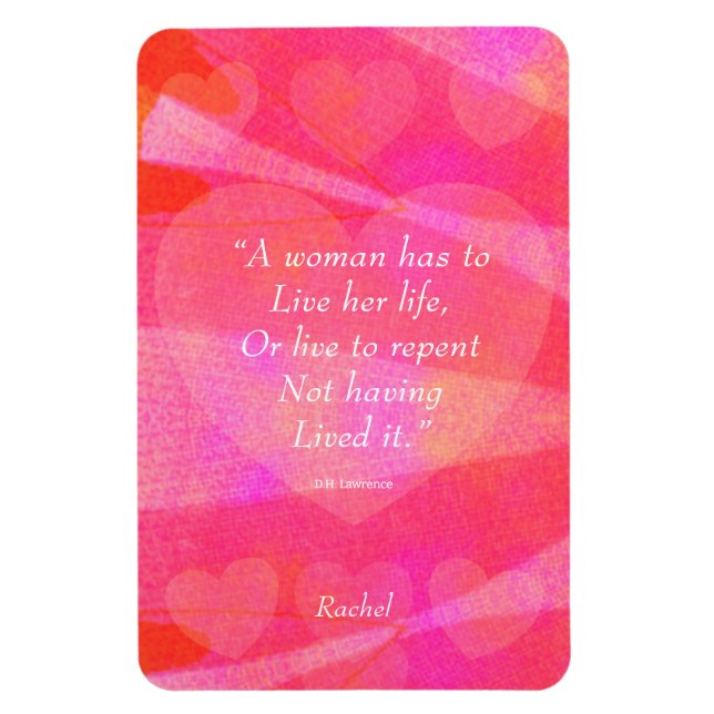Magnet Flexible Devis Inspirationnel Aquarelle Pour Femmes (Vertical)