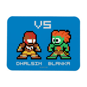 Magnet Flexible Dhalsim 8 bits VS Blanka