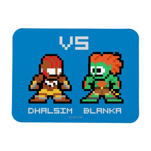 Magnet Flexible Dhalsim 8 bits VS Blanka (Horizontal)