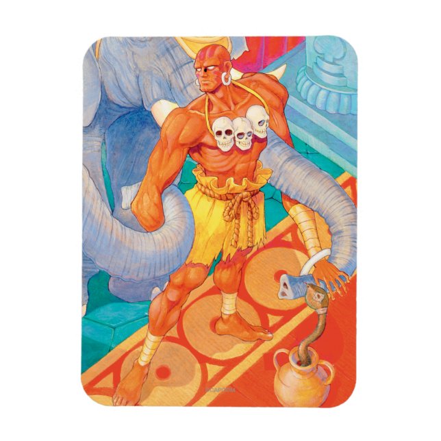 Magnet Flexible Dhalsim Avec Animaux (Vertical)