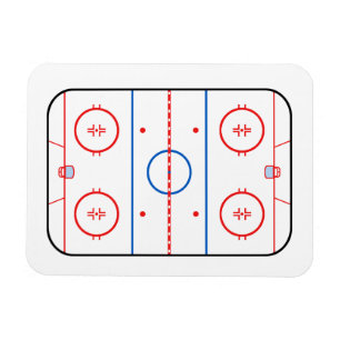 Magnet Flexible Diagramme de la patinoire Hockey Jeu Compagnon