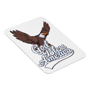 Magnet Flexible Dieu bénisse l'Amérique