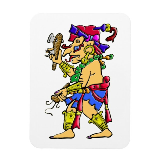 Magnet Flexible Dieu de pluie maya Chac (Vertical)