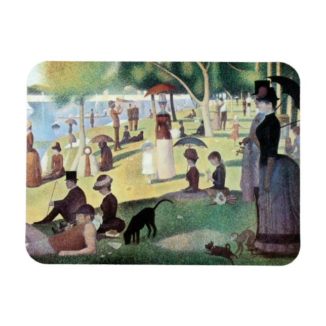 Magnet Flexible Dimanche après-midi, île La Grande Jatte par Seura (Horizontal)