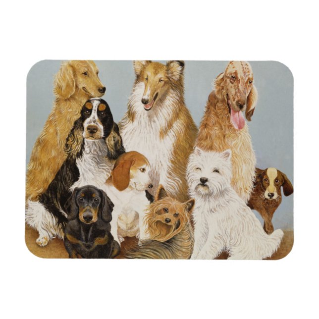 Magnet Flexible Dîner de chiens (Horizontal)