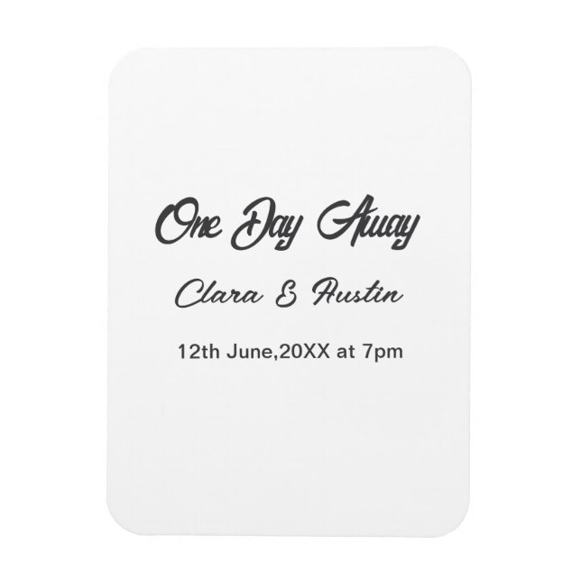 Magnet Flexible dîner de répétition La veille du nom da (Vertical)