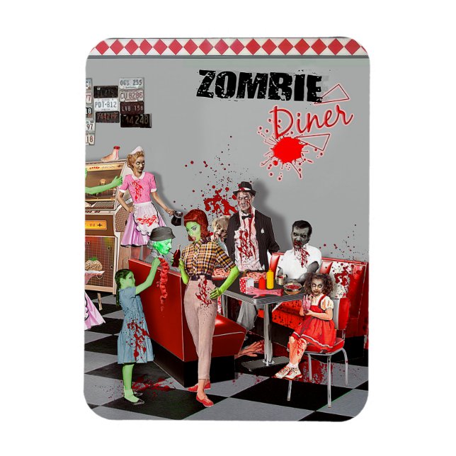Magnet Flexible Diner de Zombie (Vertical)
