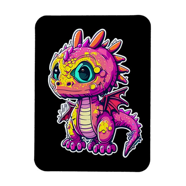 Magnet Flexible Dinosaure bébé adorable | Jurassic Joy (Vertical)