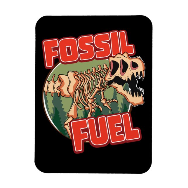 Magnet Flexible Dinosaure "Combustible fossile" (Vertical)