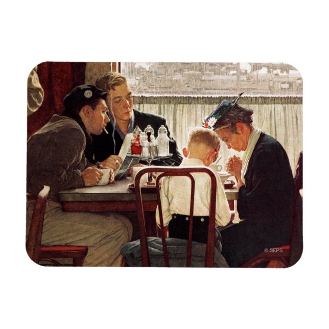 Magnet Flexible Dire grâce par Norman Rockwell (Horizontal)