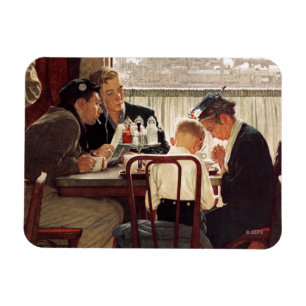 Magnet Flexible Dire la grâce par Norman Rockwell