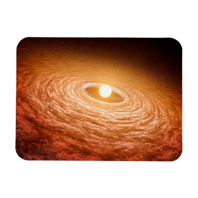 Magnet Flexible Disque De Matériel Autour De Star Fu Orionis. (Horizontal)