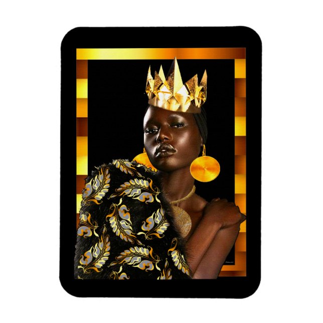 Magnet Flexible Diva afro-américaine (Vertical)