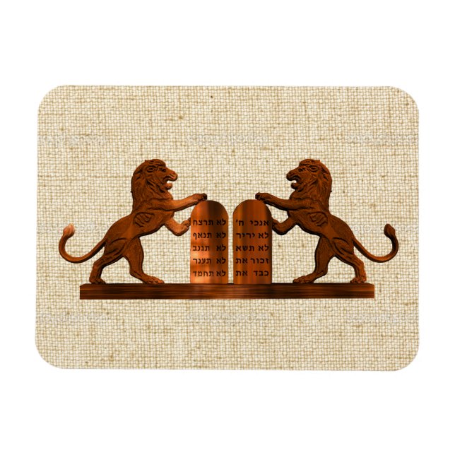 Magnet Flexible Dix commandements et lions (Horizontal)
