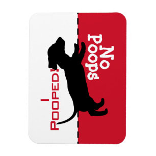 Magnet Flexible Dog Dog To Go Potty Poop Magnet, dachshund doxie
