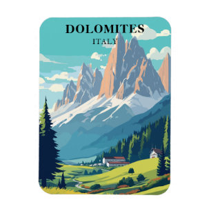 Magnet Flexible Dolomites Italie Montagnes Voyage