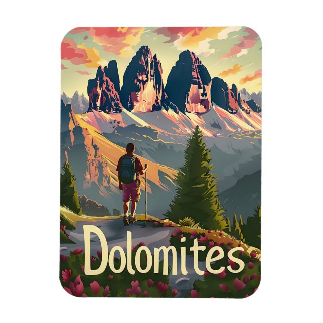 Magnet Flexible Dolomites Randonnée (Vertical)