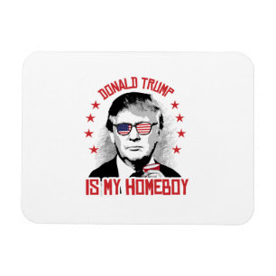 Magnet Flexible Donald Trump est mon Homeboy