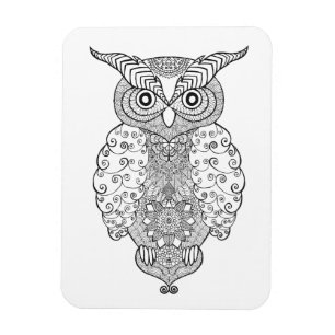 Magnet Flexible Doodle Owl