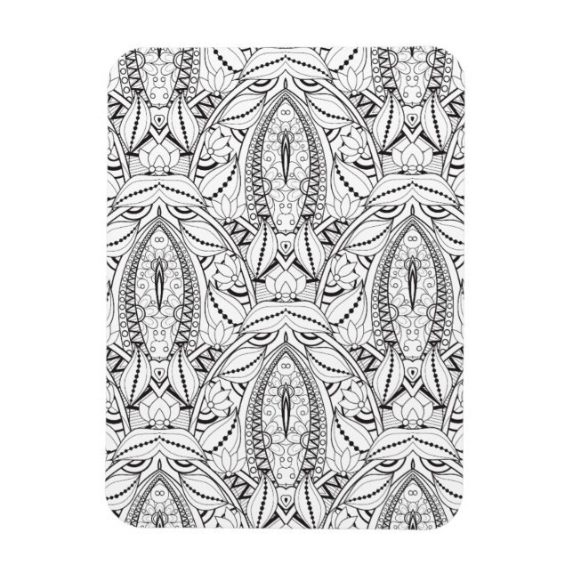 Magnet Flexible Doodle tribal Abstrait (Vertical)