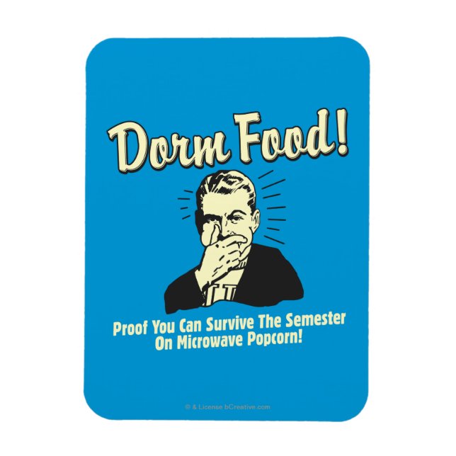 Magnet Flexible Dorm Food : Survive Microwave Popcorn (Vertical)