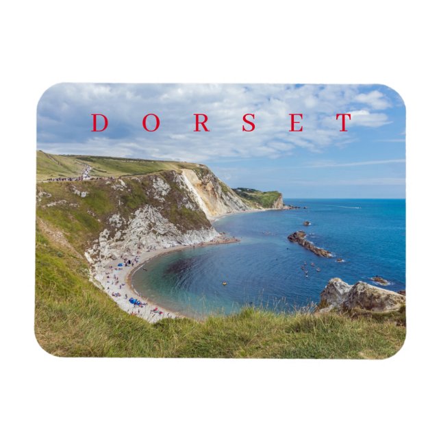 Magnet Flexible Dorset Man O'War vue plage réfrigérateur aimant (Horizontal)