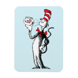 Magnet Flexible Dr Seuss   Chat dans le Casquette & Krinklebine