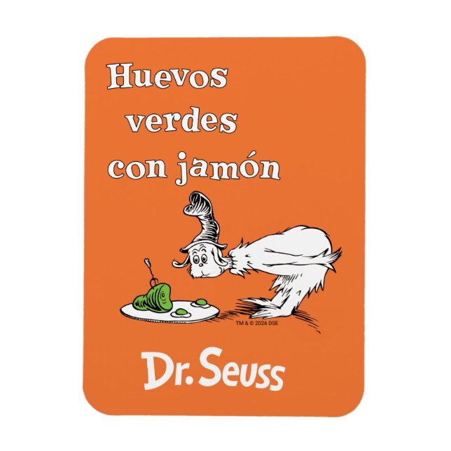Magnet Flexible Dr. Seuss Œufs verts et jambon espagnol (Vertical)