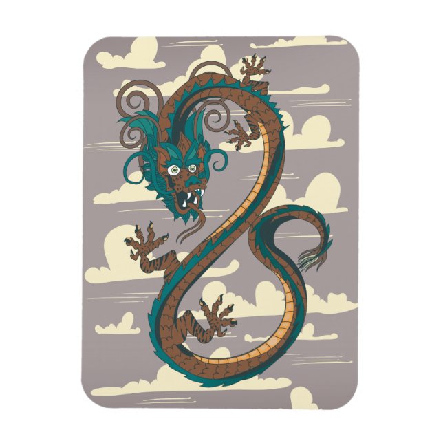 Magnet Flexible Dragon Chinois (Vertical)