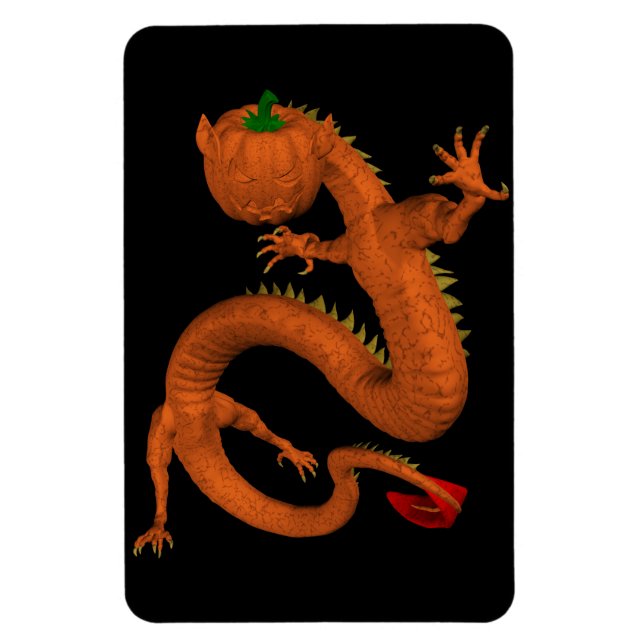 Magnet Flexible Dragon Citrouille d'Halloween (Vertical)