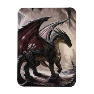 Magnet Flexible Dragon Dans La Grotte